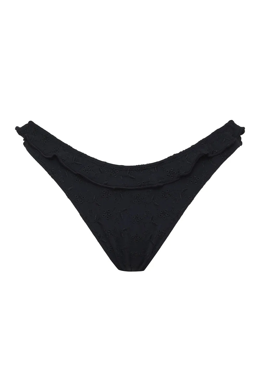 Lucia Eyelet Cheeky Bikini Bottom - Black sold by Frankie's Bikinis product image thumbnail 5