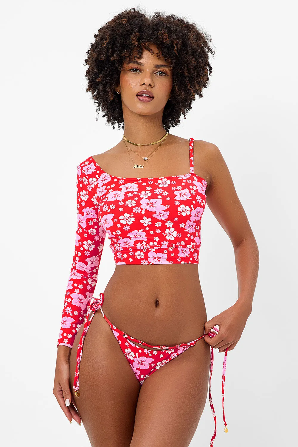 Keira Floral Cheeky Bikini Bottom - Coconut Girl sold by Frankie's Bikinis product image thumbnail 2
