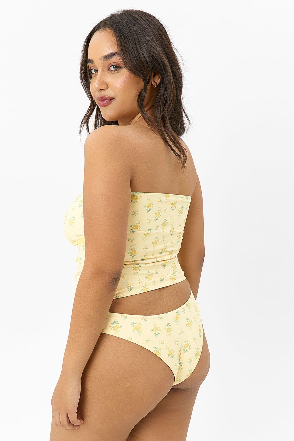 x GIGI HADID Katarina Floral Cheeky Bikini Bottom - Honeysuckle sold by Frankie's Bikinis product image thumbnail 2