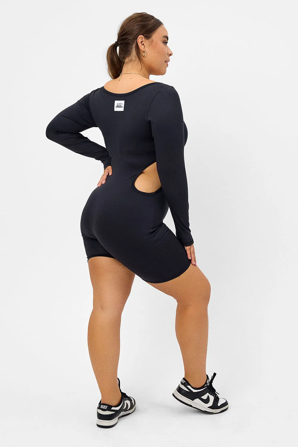 Felix Long Sleeve Bodysuit - Black sold by Frankie's Bikinis product image thumbnail 4