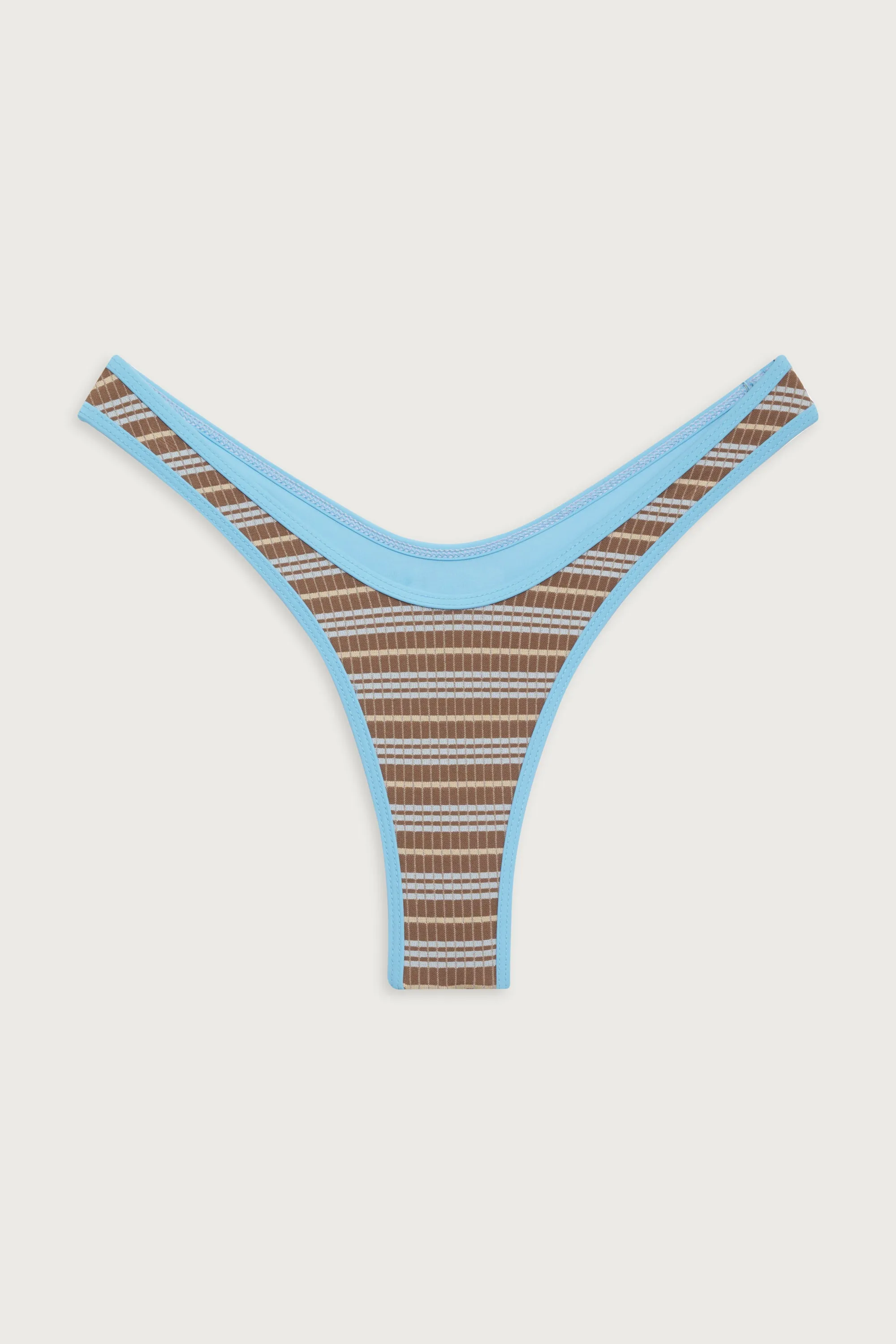 Full Moon Striped Micro Bikini Bottom - Ocean Stone sold by Frankie's Bikinis product image thumbnail 2