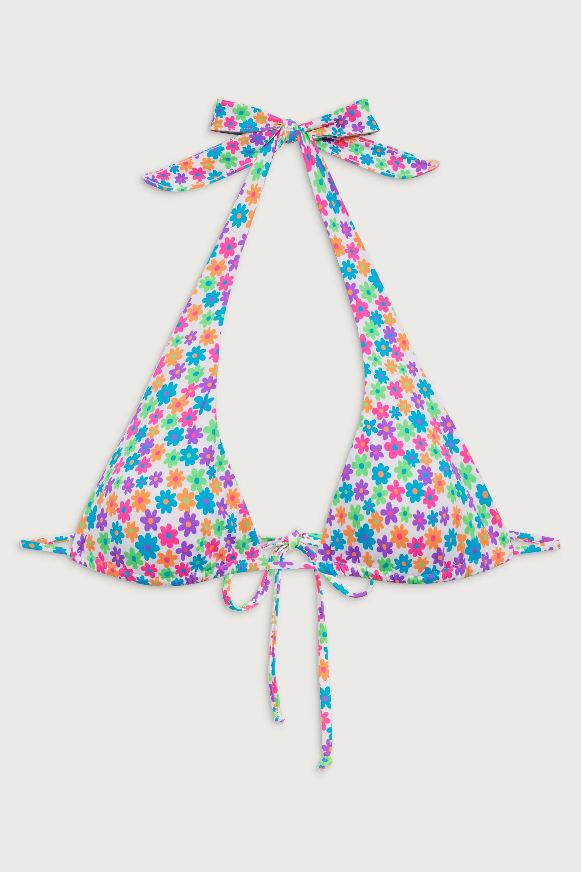 Diana Floral Halter Bikini Top - Forever Flower sold by Frankie's Bikinis product image thumbnail 2
