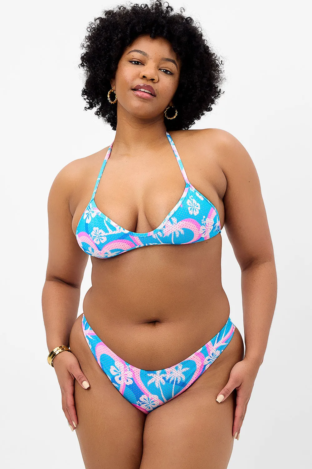 Enzo Mesh Cheeky Bikini Bottom - Tropic Love sold by Frankie's Bikinis product image thumbnail 3