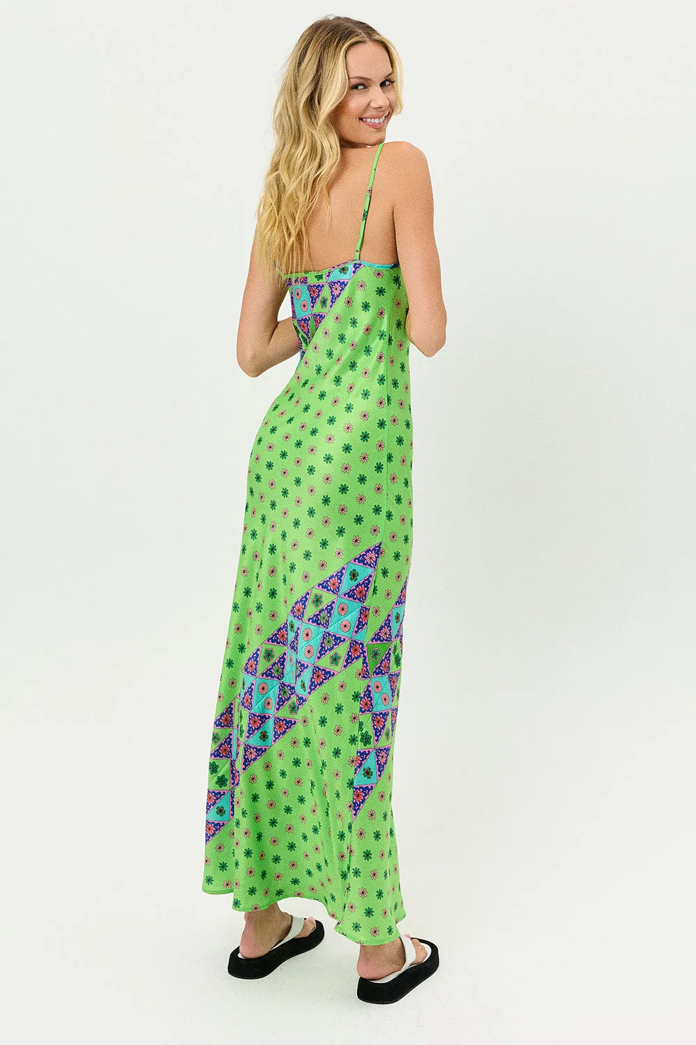 Isabel Satin Floral Dress - Versailles sold by Frankie's Bikinis product image thumbnail 2