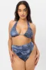 Anne Full Coverage Bikini Bottom - Blue Jean sold by Frankie's Bikinis