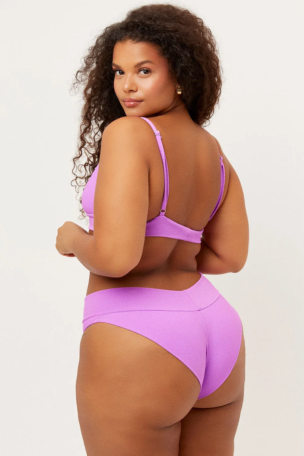 Gavin Ribbed Cheeky Bikini Bottom - Passionfruit sold by Frankie's Bikinis product image thumbnail 2