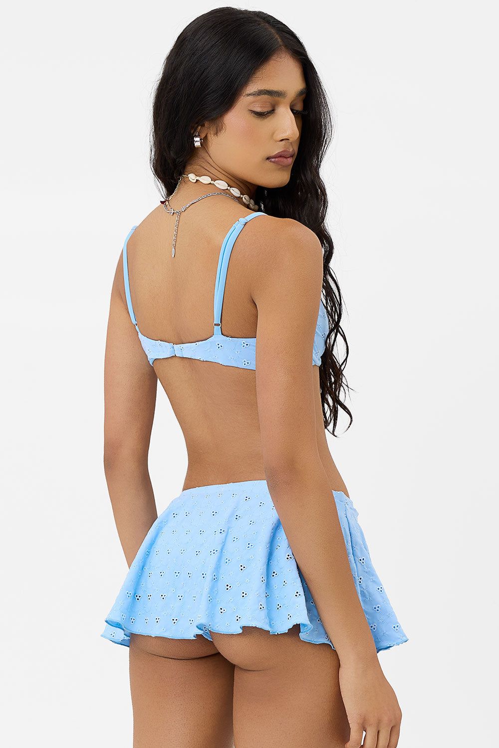 x GIGI HADID Summer Eyelet Bikini Bottom - Sea Angel sold by Frankie's Bikinis