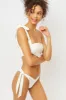 Bella Cheeky Bikini Bottom - White sold by Frankie's Bikinis