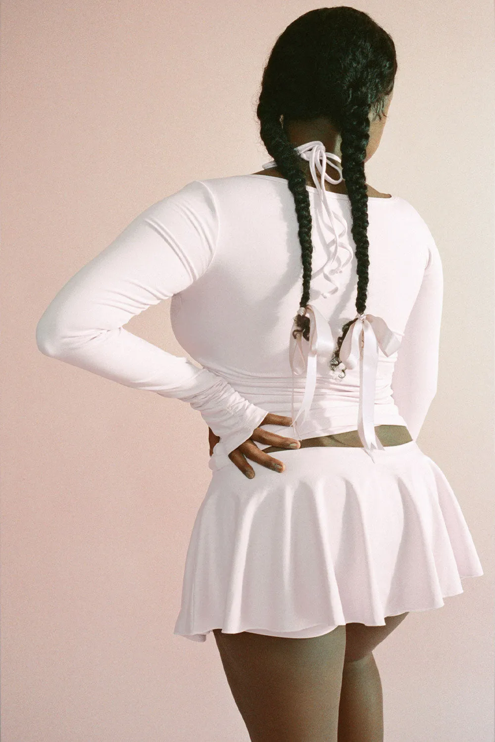 Odette Long Sleeve Top - Icy Pink sold by Frankie's Bikinis product image thumbnail 4