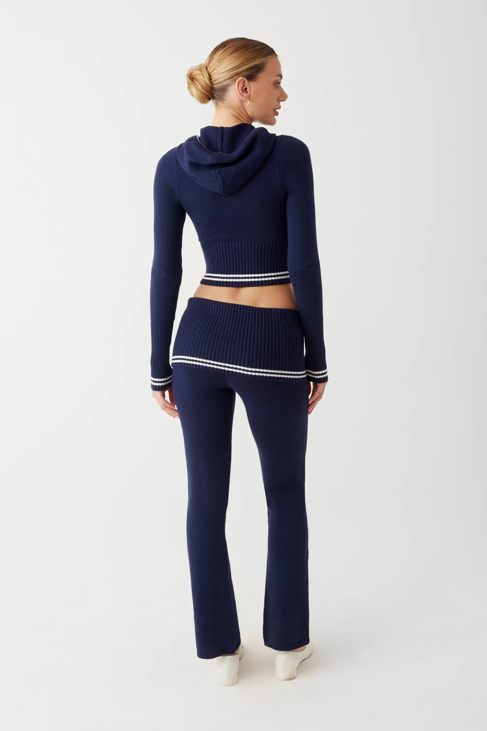 Aimee Cloud Knit Zip Up Hoodie - Starlight sold by Frankie's Bikinis product image thumbnail 4