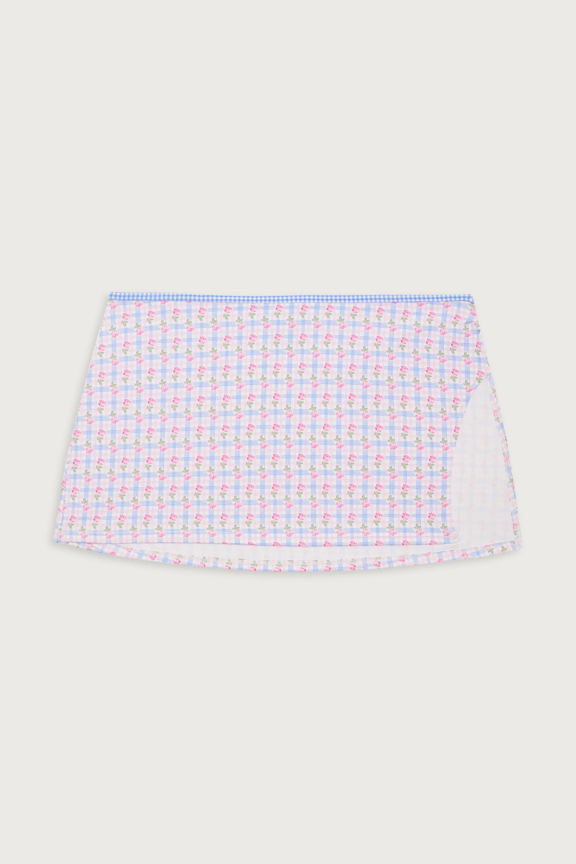 Marly Plaid Mini Skirt - Rose Picnic sold by Frankie's Bikinis product image thumbnail 2