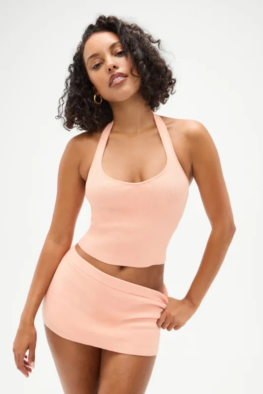 Marialla Cloud Knit Halter Top - Sweet Tea sold by Frankie's Bikinis