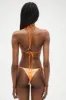 Divine Floral Skimpy Bikini Bottom - Marigold Gingham sold by Frankie's Bikinis