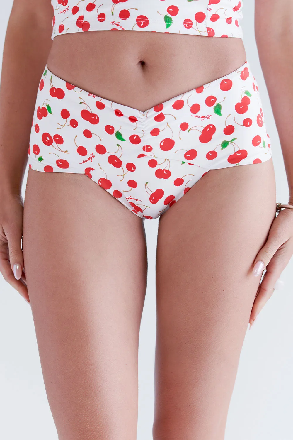 x SYDNEY SWEENEY Missy Cheeky Bikini Bottom - Cherry Bomb sold by Frankie's Bikinis product image thumbnail 3