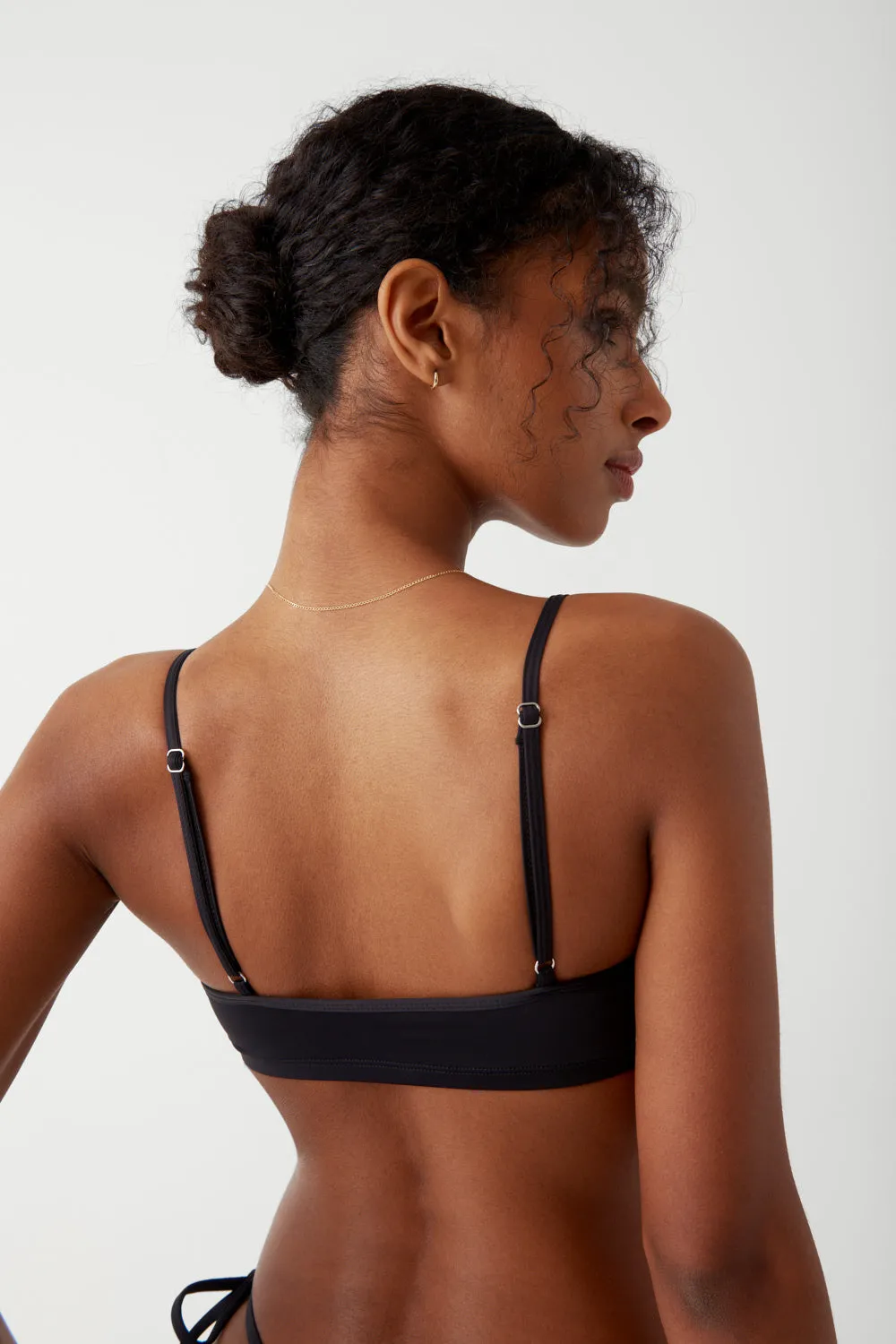 Kailyn Skimpy String Bikini Bottom - Black sold by Frankie's Bikinis