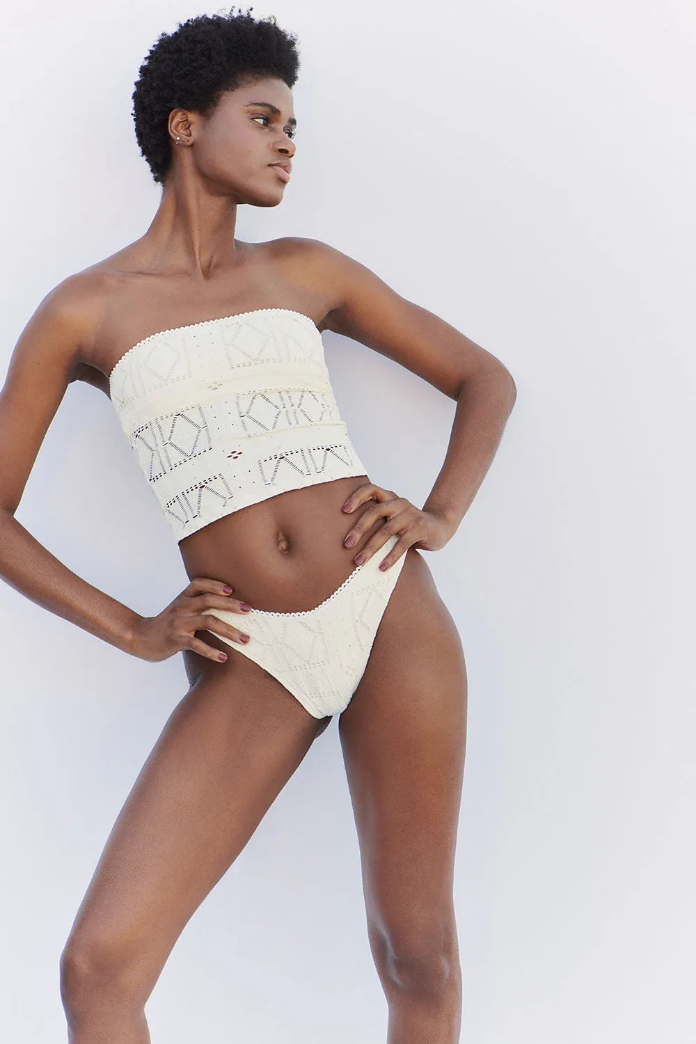 Enzo Cheeky Bikini Bottom - Angel Dust sold by Frankie's Bikinis product image thumbnail 4