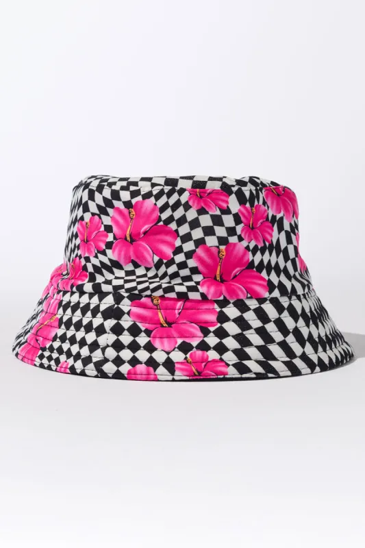 Jax Bucket Hat - Black Morrison Hibiscus sold by Frankie's Bikinis