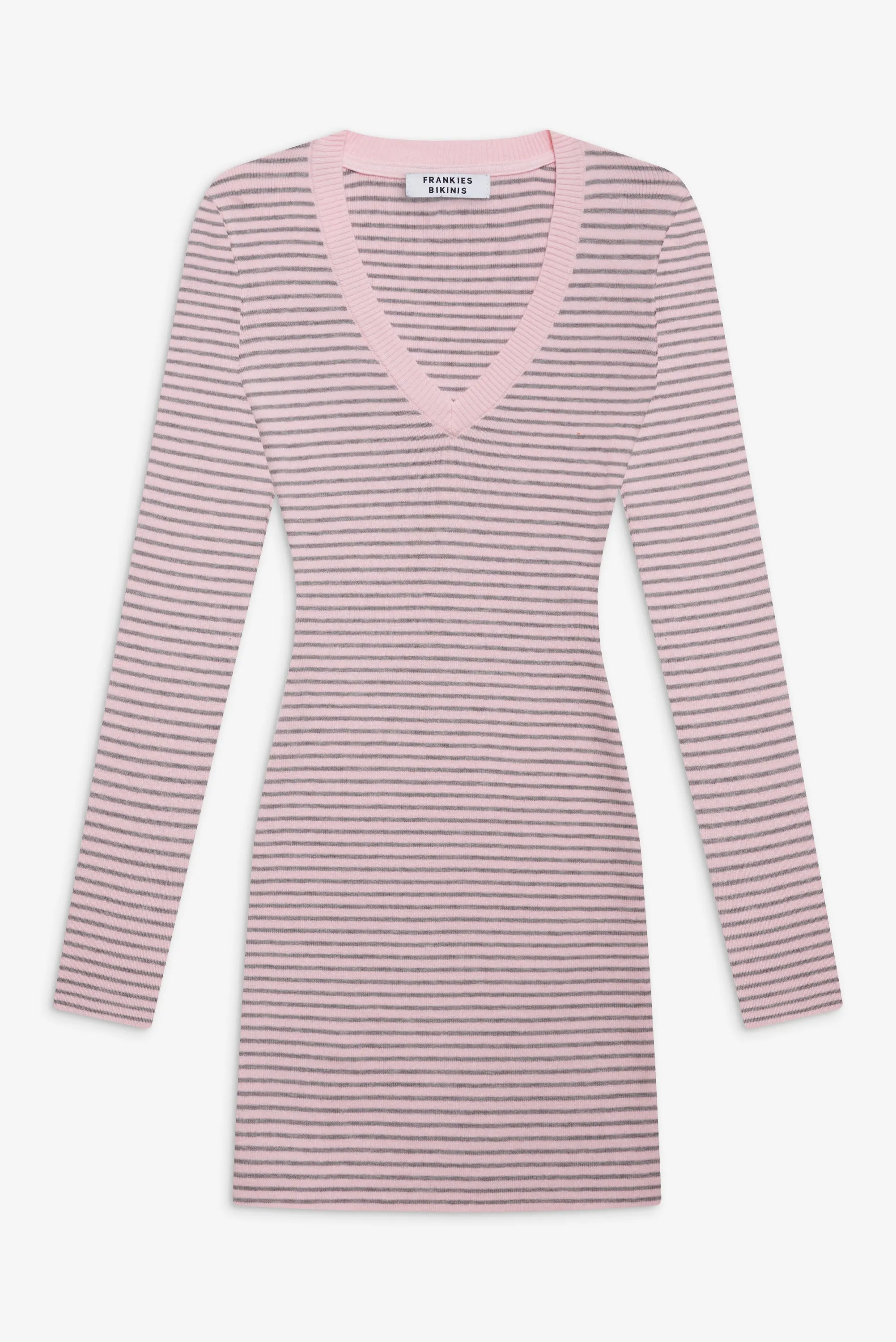 Sweetheart Knit Dress - Rosewater Stripe sold by Frankie's Bikinis product image thumbnail 3