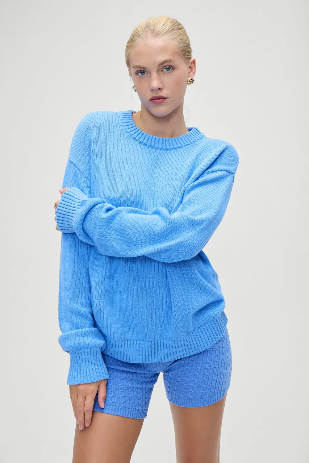 Kip Oversized Sweater - Blue Moon sold by Frankie's Bikinis product image thumbnail 4