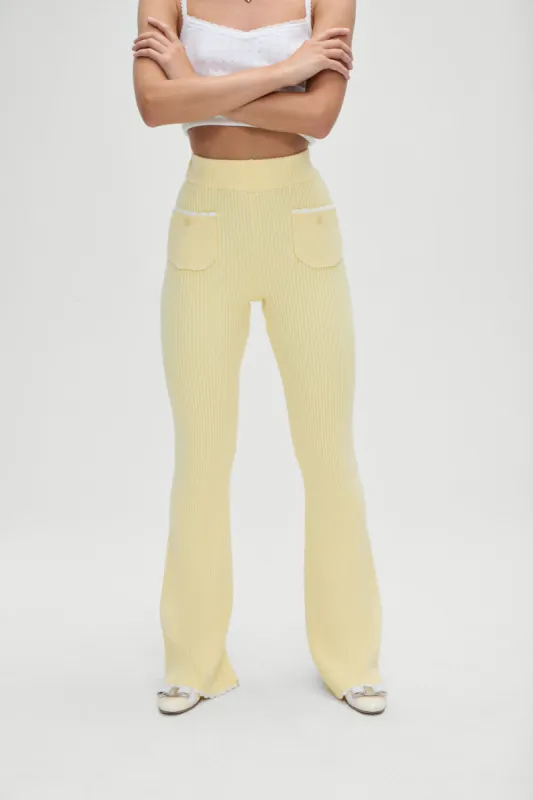 Camden Knit Pants - Vanilla Sugar sold by Frankie's Bikinis