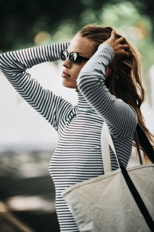 Tucker Knit Sweater - Montauk Stripe sold by Frankie's Bikinis