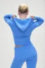 Aimee Zip Up Hoodie - Blue Moon sold by Frankie's Bikinis