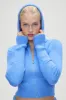 Aimee Zip Up Hoodie - Blue Moon sold by Frankie's Bikinis