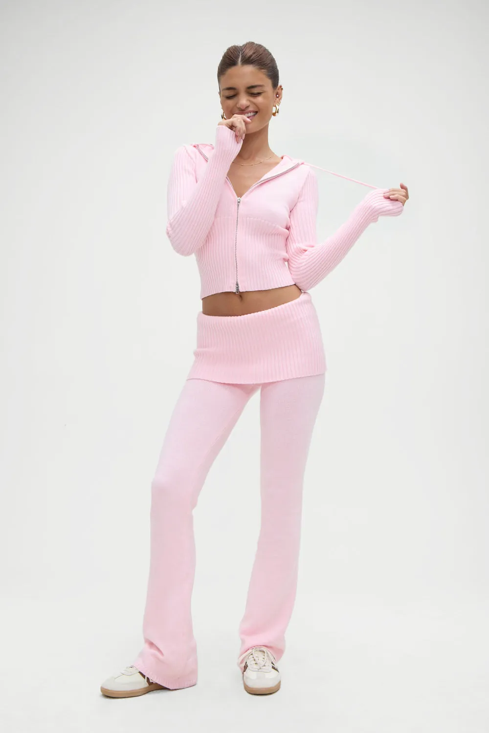 Heritage Zip Up Hoodie - Cozy Pink sold by Frankie's Bikinis product image thumbnail 5