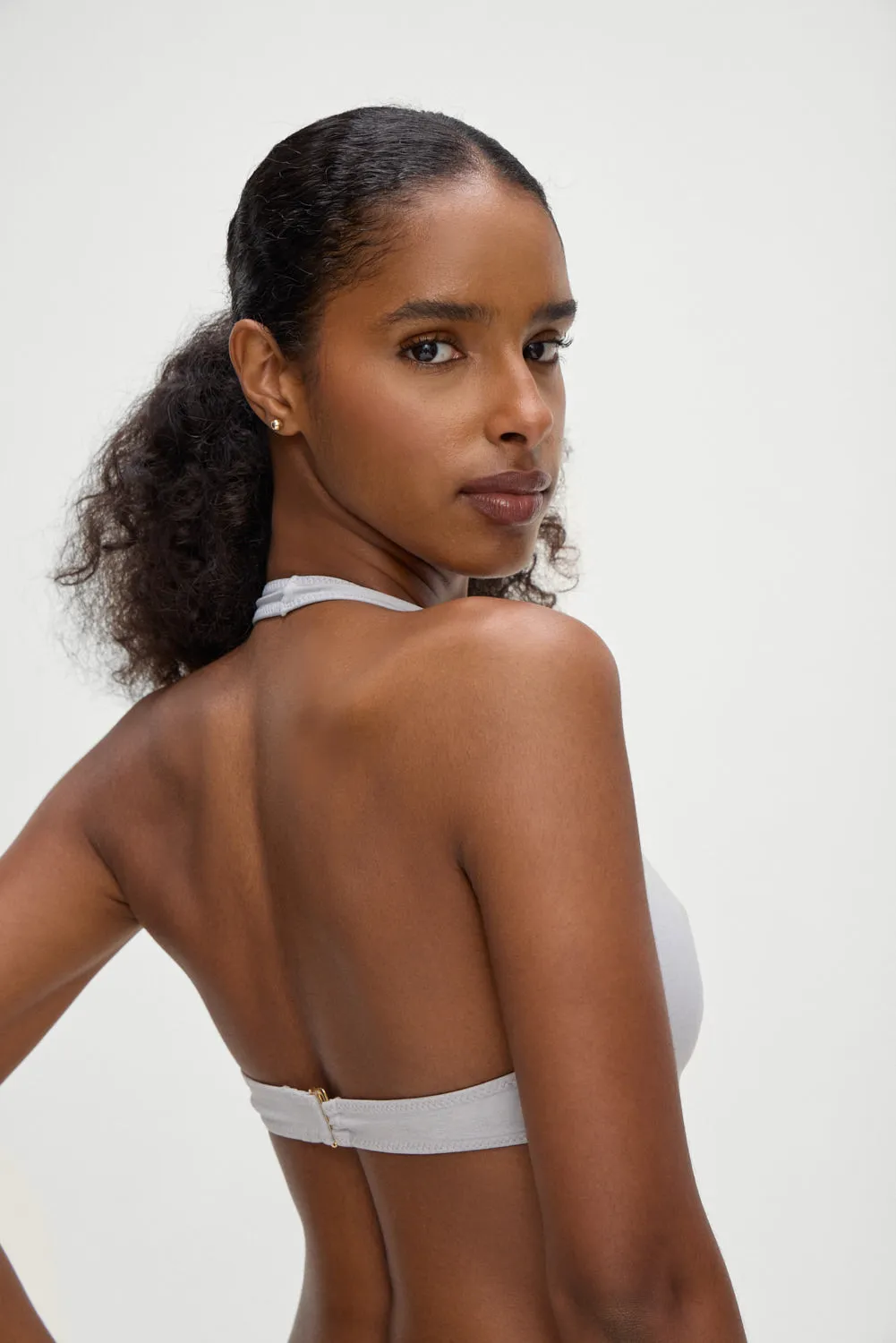 Skyler Bikini Top - Heather Grey sold by Frankie's Bikinis product image thumbnail 2