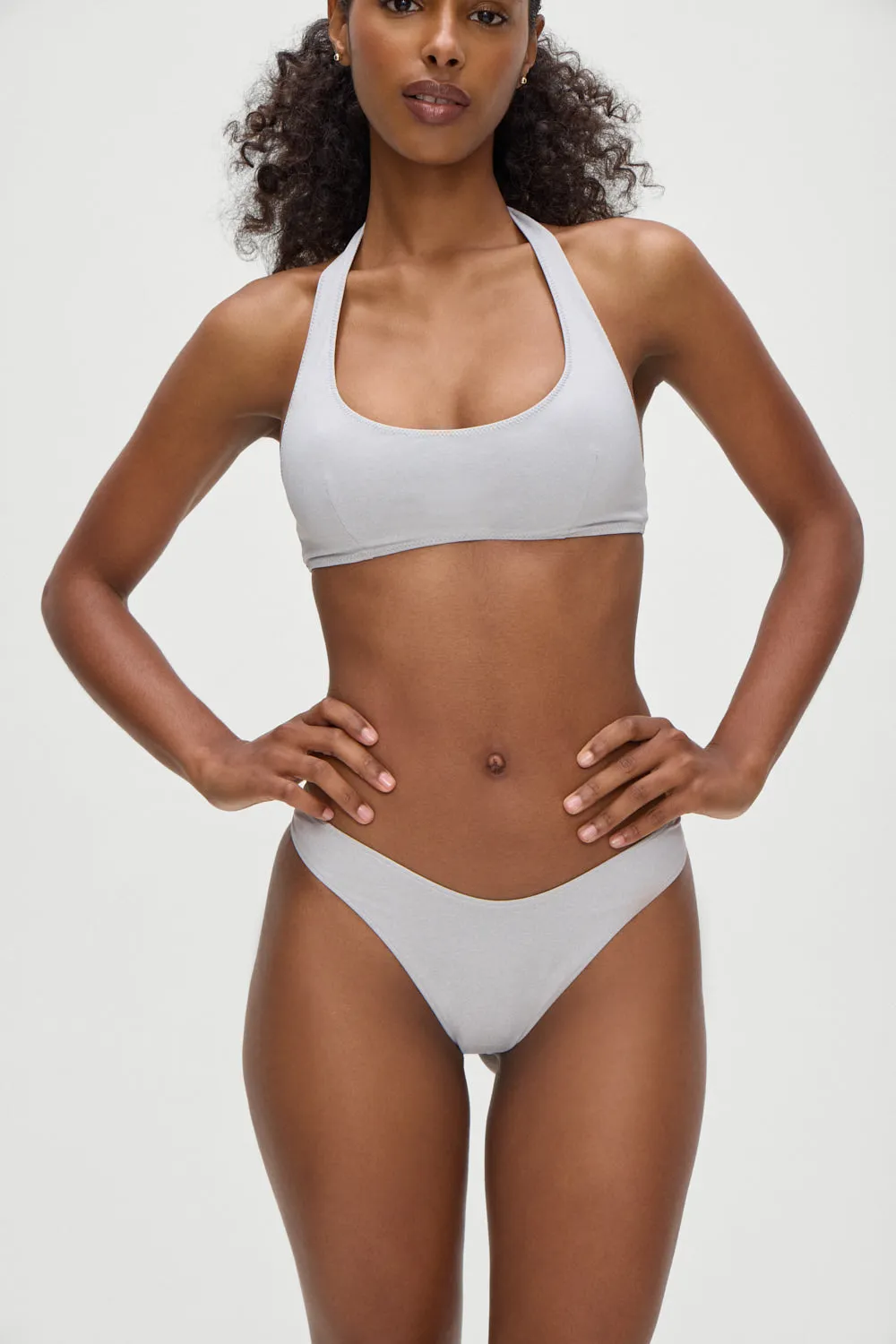 Skyler Bikini Top - Heather Grey sold by Frankie's Bikinis