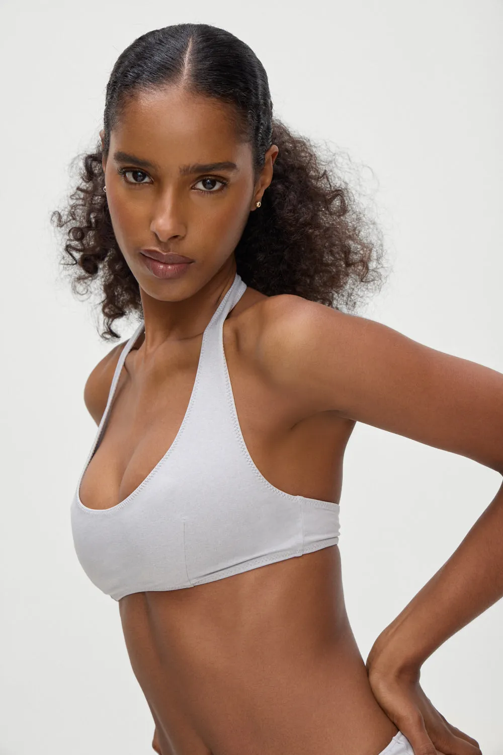 Skyler Bikini Top - Heather Grey sold by Frankie's Bikinis product image thumbnail 5