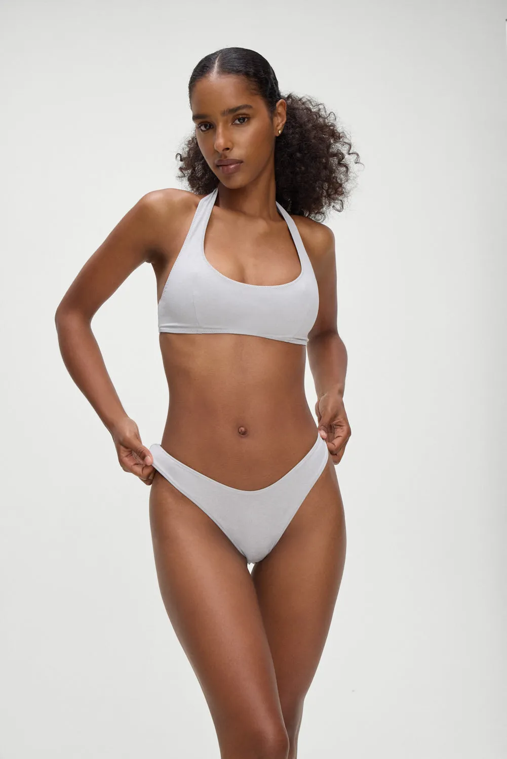 Skyler Bikini Top - Heather Grey sold by Frankie's Bikinis product image thumbnail 4