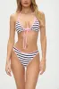 Paradise Micro Halter Bikini Top - Vintage Stripe sold by Frankie's Bikinis