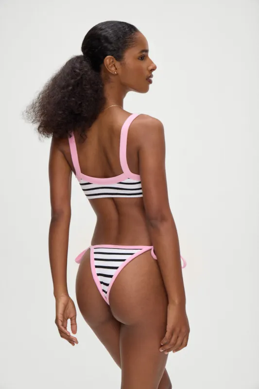 Cruze String Bikini Bottom - Vintage Stripe sold by Frankie's Bikinis