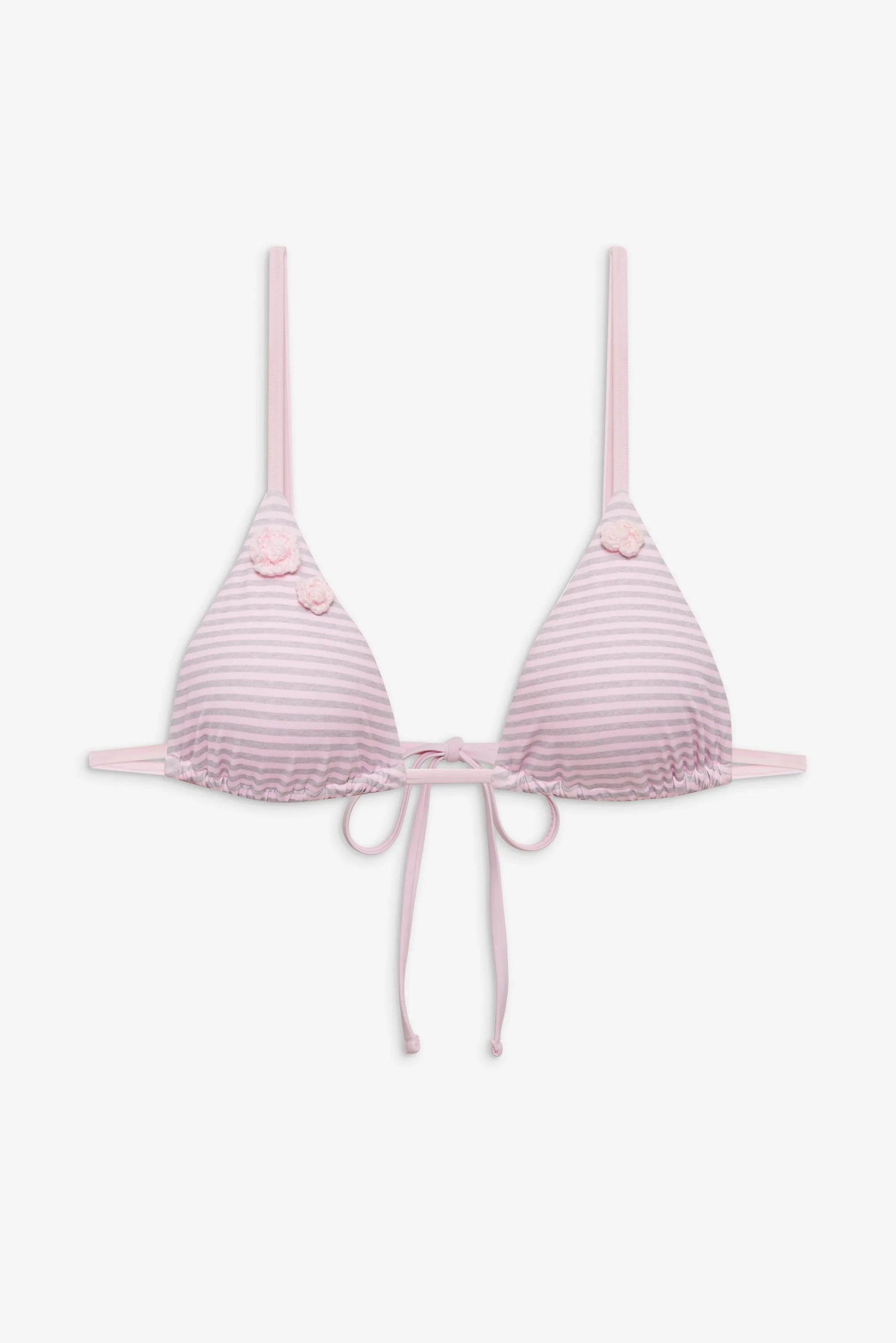 Lumia Triangle Bikini Top - Rosewater Stripe sold by Frankie's Bikinis product image thumbnail 3
