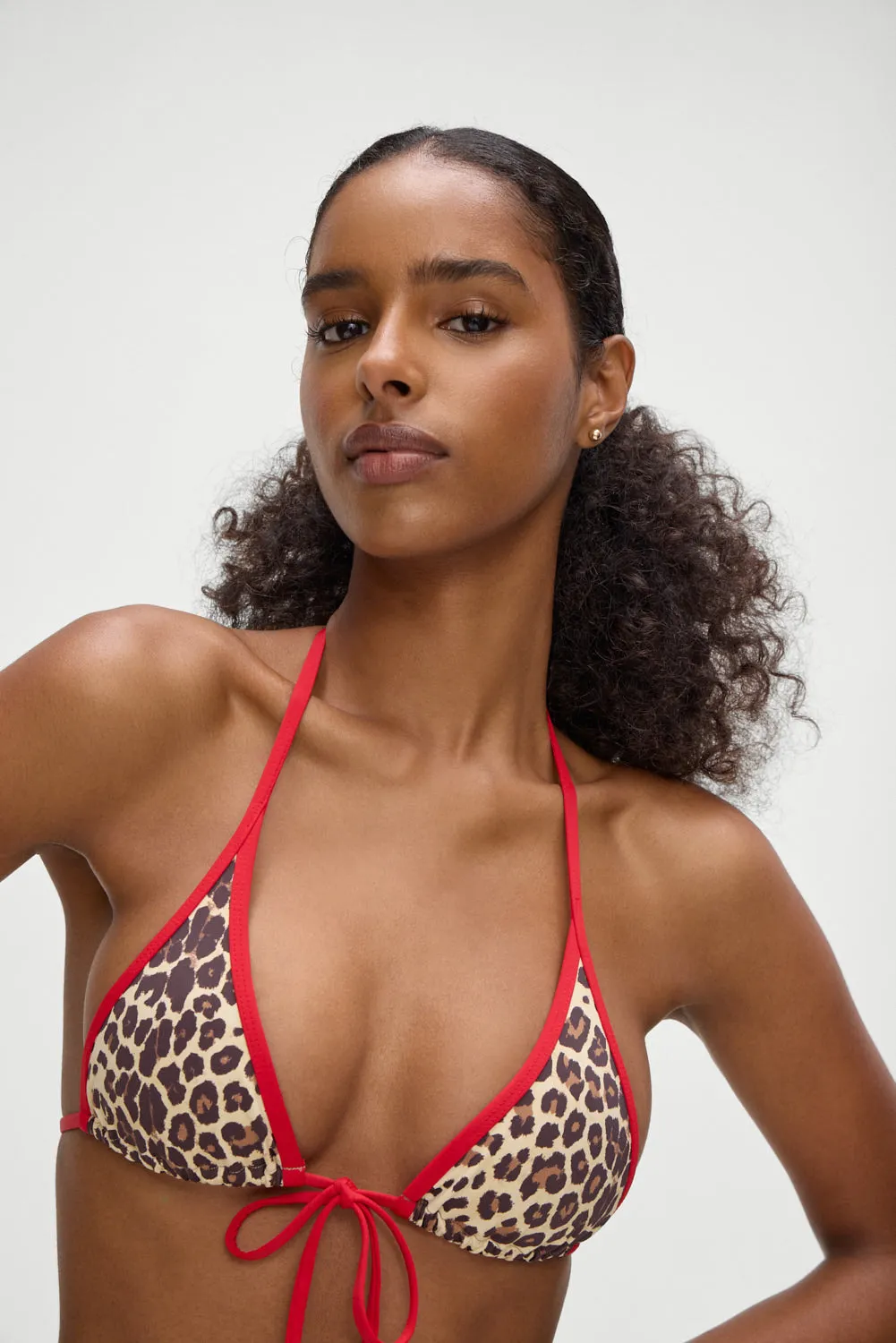 Paradise Micro Halter Bikini Top - Cheetah sold by Frankie's Bikinis product image thumbnail 2