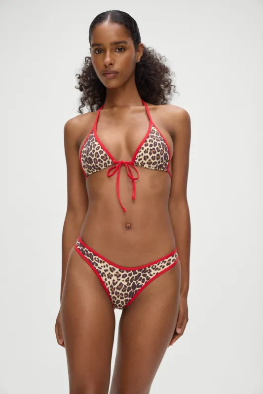 Paradise Micro Halter Bikini Top - Cheetah sold by Frankie's Bikinis