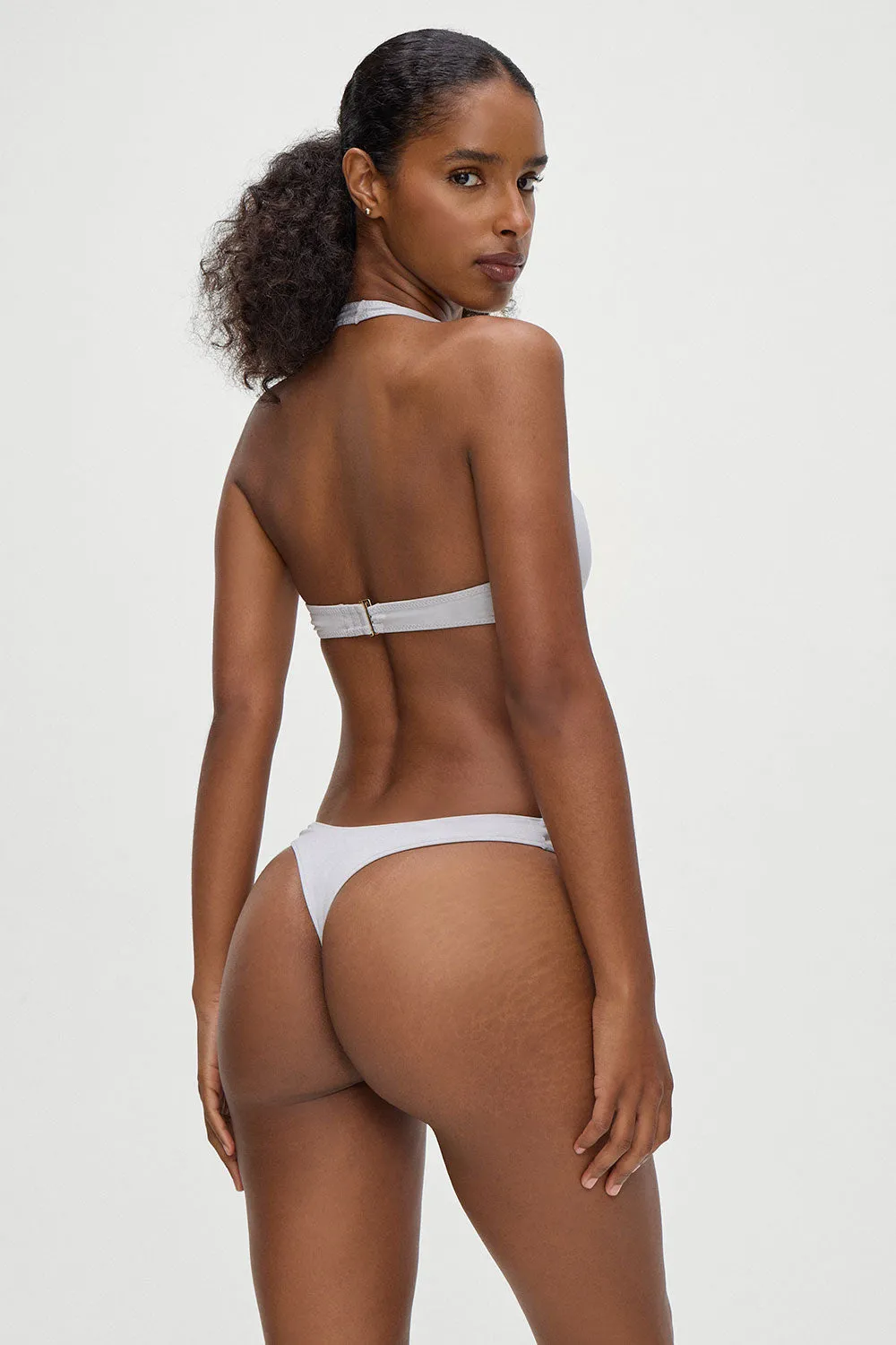 Full Moon Micro Bikini Bottom - Heather Grey sold by Frankie's Bikinis