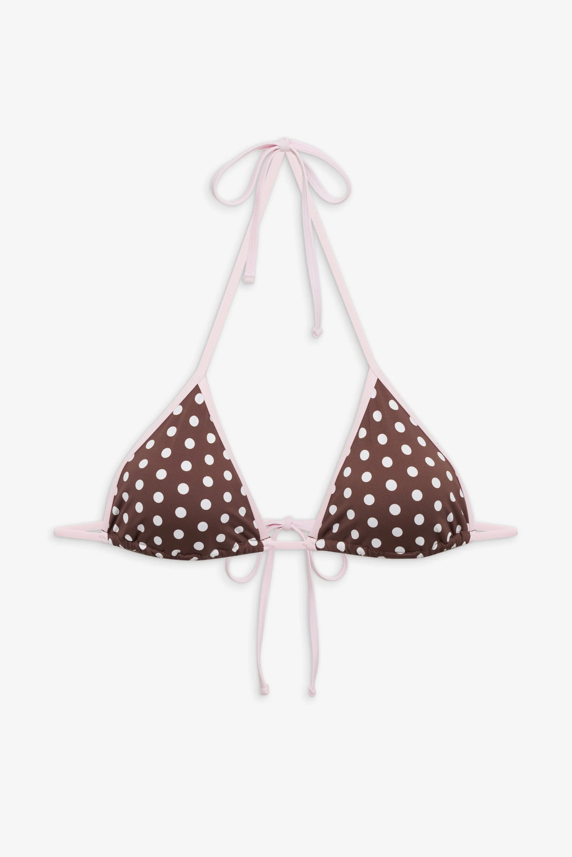 Nick Skimpy Triangle Bikini Top - Cocoa Dot sold by Frankie's Bikinis product image thumbnail 3