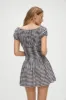 Sadie Gingham Mini Dress - Black Gingham sold by Frankie's Bikinis