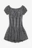 Sadie Gingham Mini Dress - Black Gingham sold by Frankie's Bikinis