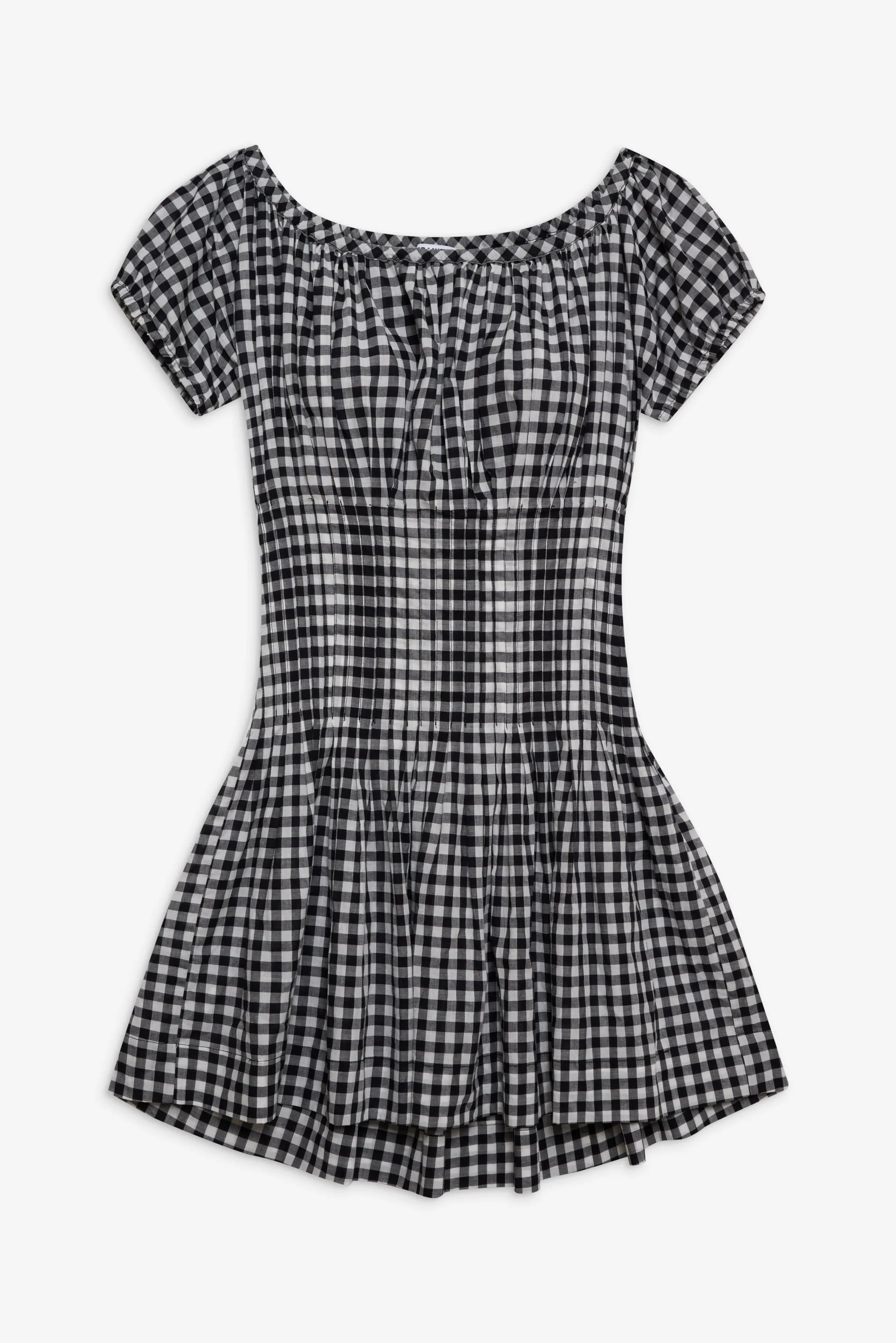 Sadie Gingham Mini Dress - Black Gingham sold by Frankie's Bikinis product image thumbnail 3