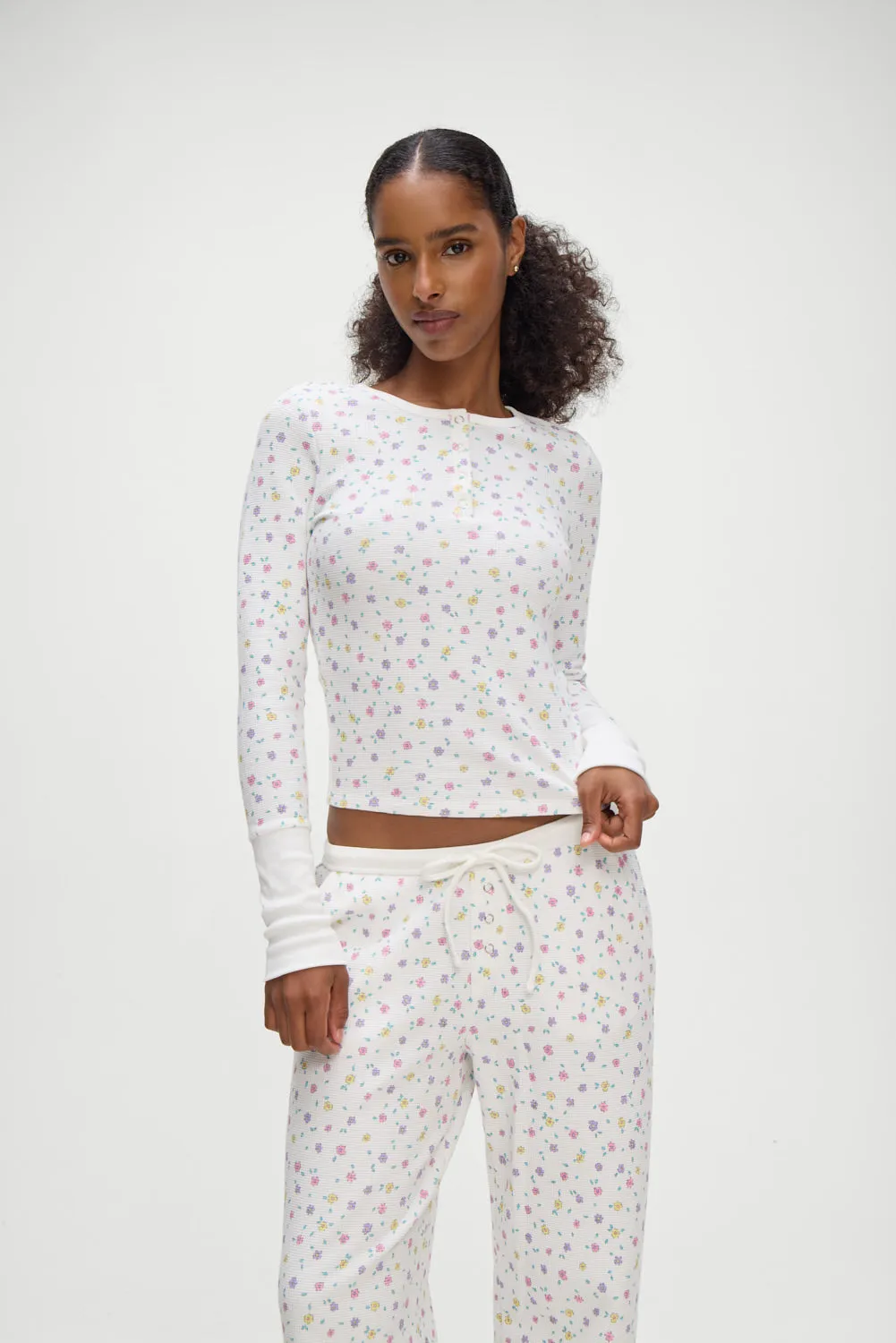 Nate Long Sleeve Thermal Shirt - Picnic Blanket sold by Frankie's Bikinis product image thumbnail 4