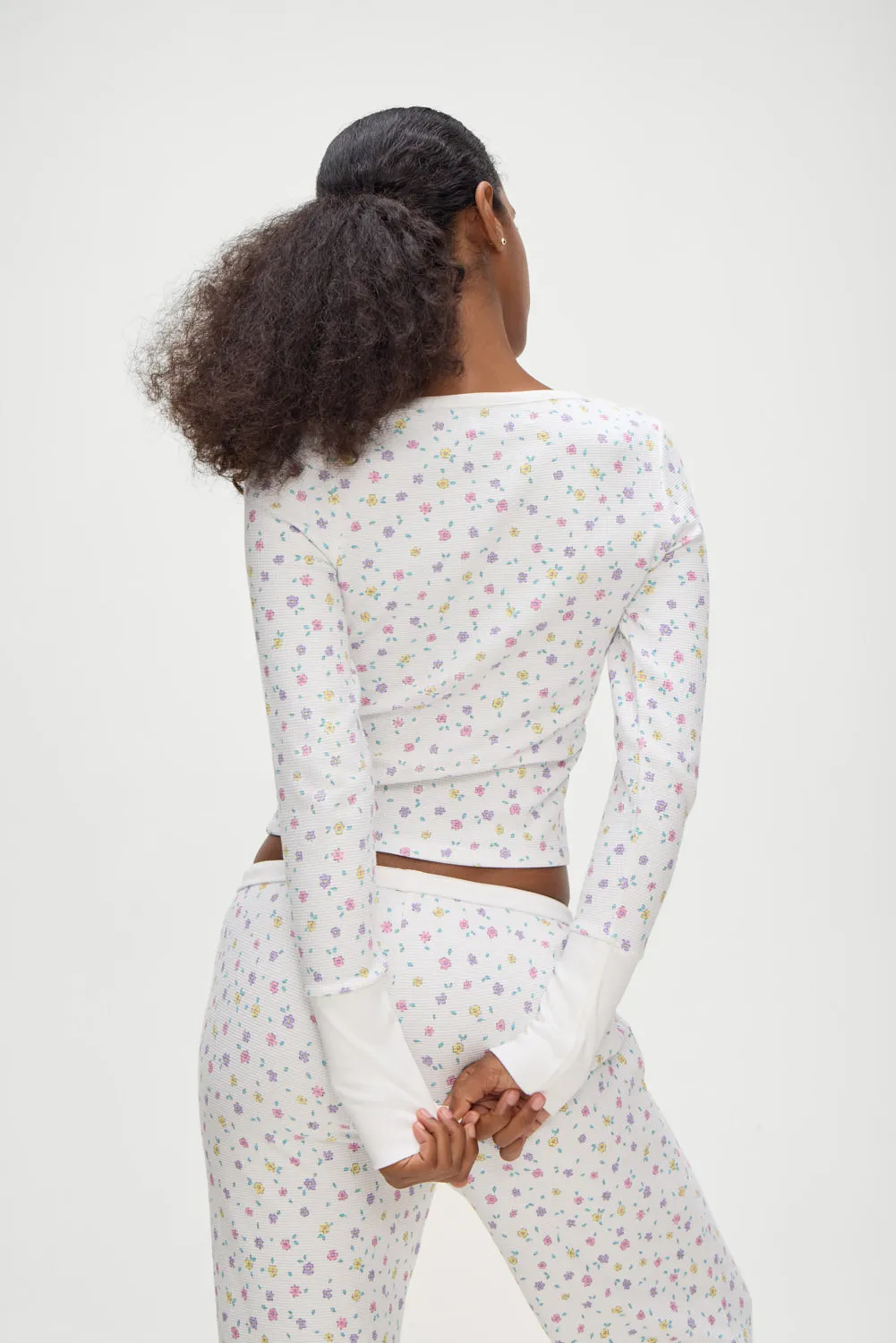 Nate Long Sleeve Thermal Shirt - Picnic Blanket sold by Frankie's Bikinis product image thumbnail 2