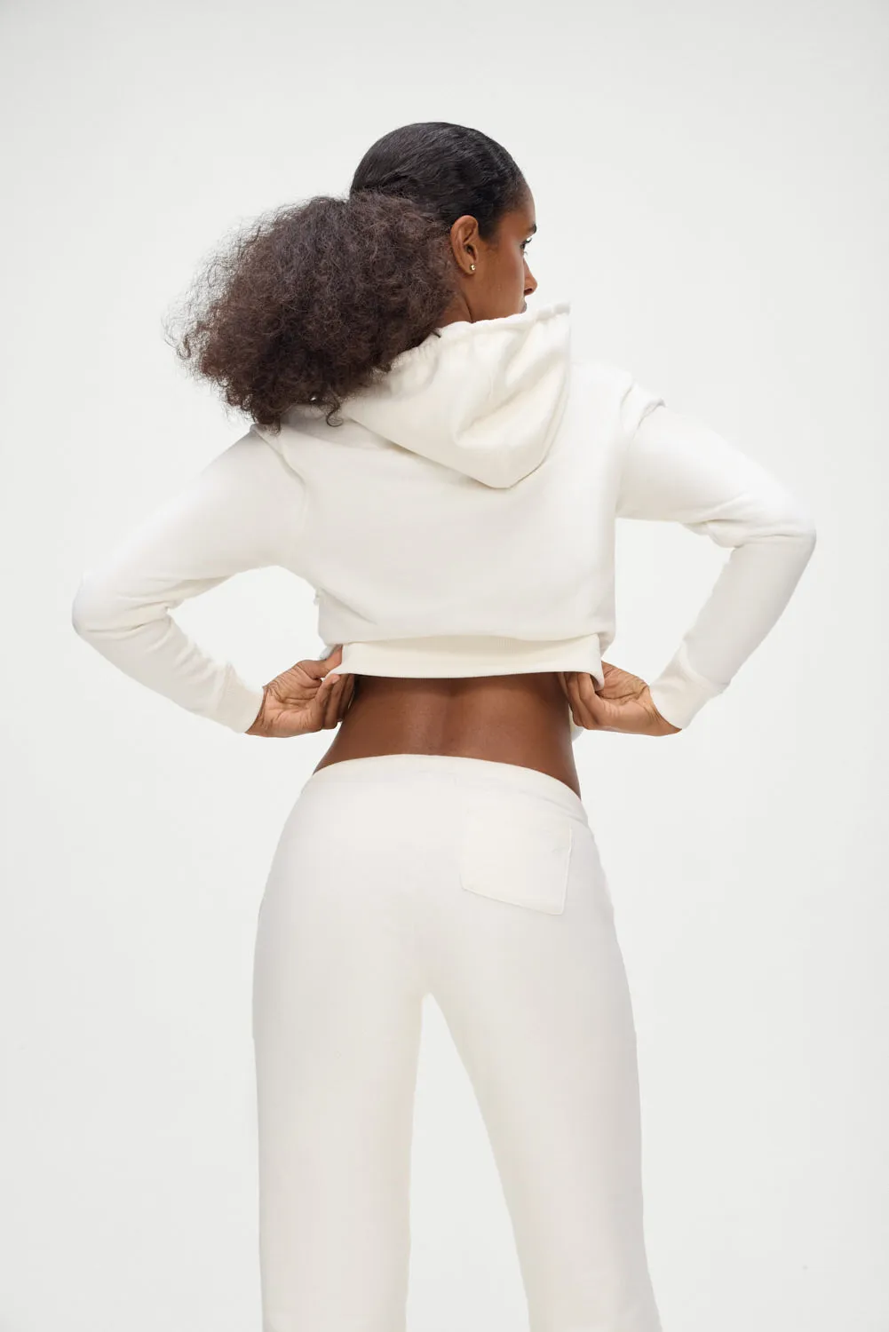 Fall Zip Up Hoodie - White sold by Frankie's Bikinis product image thumbnail 3