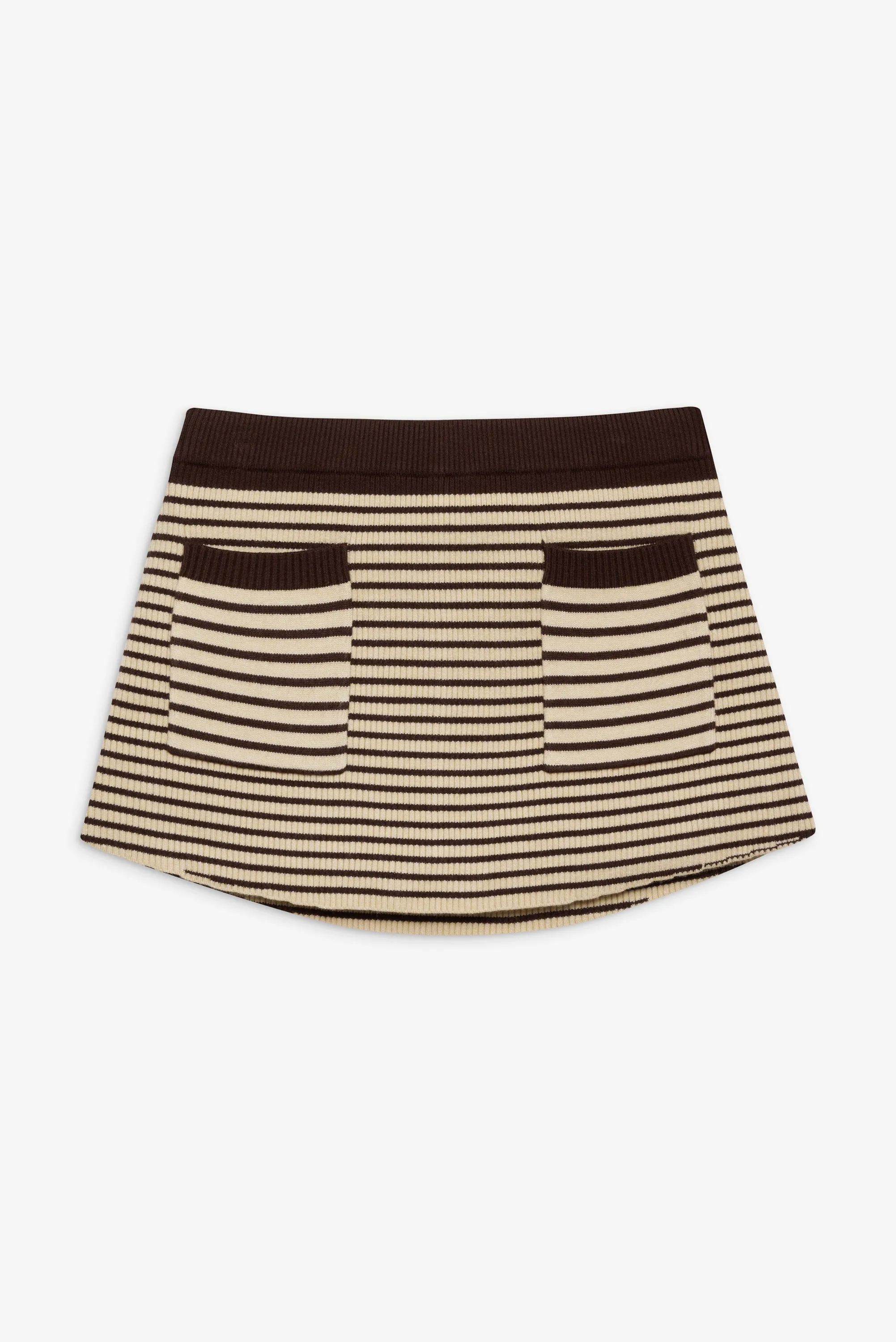 Mila Knit Mini Skort - 70s Stripe sold by Frankie's Bikinis product image thumbnail 3