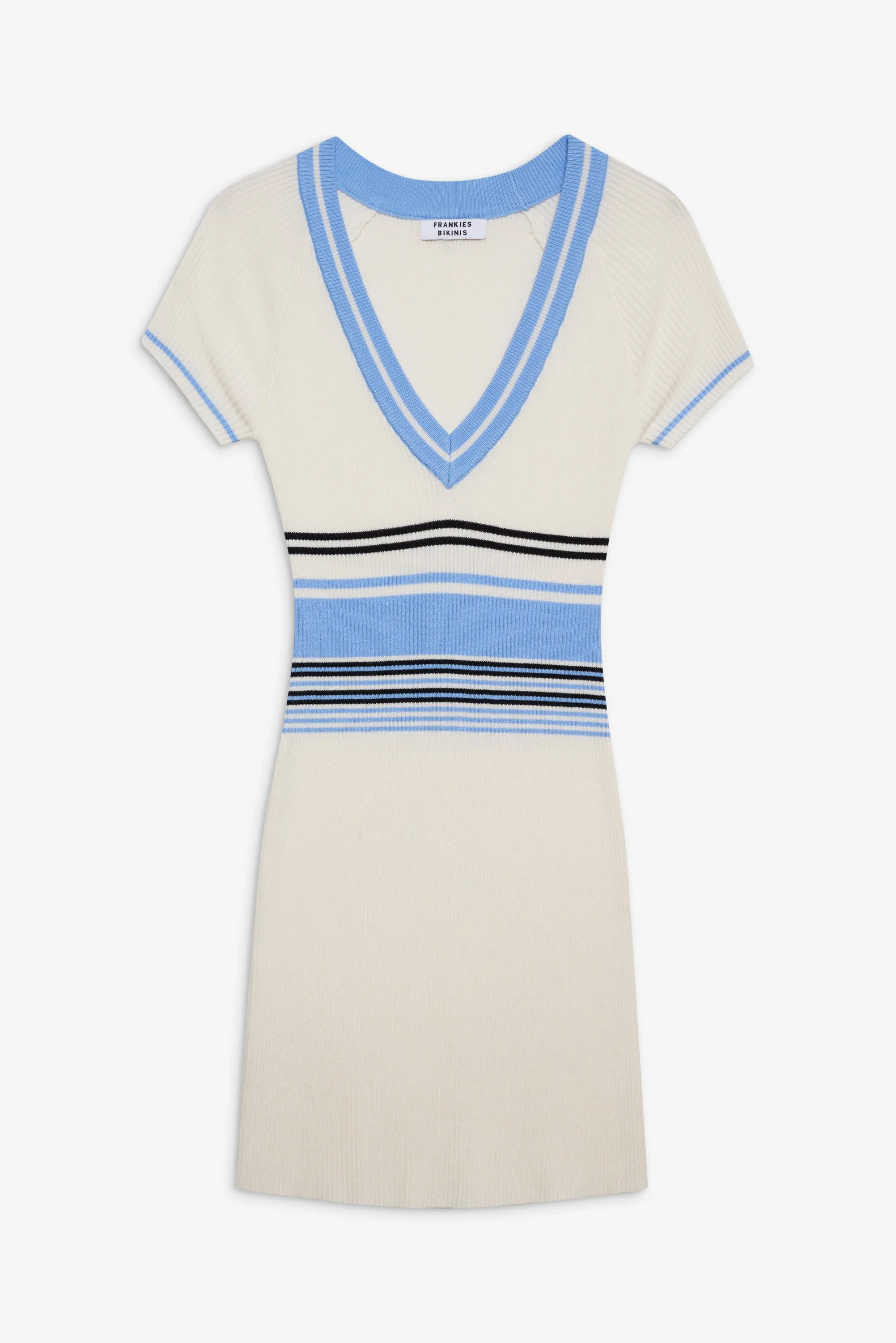 Uptown Knit Mini Dress - Hampton Stripe sold by Frankie's Bikinis product image thumbnail 3