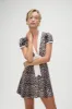 Manhattan Button Up Mini Dress - Cheetah sold by Frankie's Bikinis