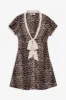 Manhattan Button Up Mini Dress - Cheetah sold by Frankie's Bikinis