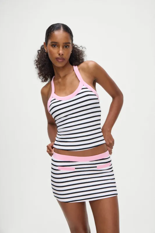 Velma Racerback Tank Top - Vintage Stripe sold by Frankie's Bikinis